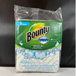 1 Pack Bounty with Dawn Travel Size (6 -2‎ Ply Towels) Paper Towels Discontinued